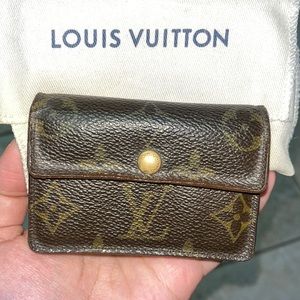 Original Vintage LV coin/card case